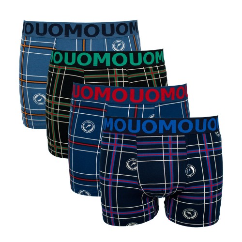 4 Pack Boxer UOMO καρό multicolor