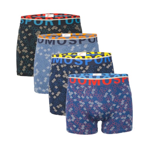 4 Pack Boxer UOMO Sport multicolor