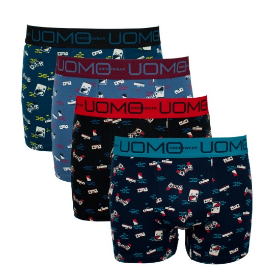 4 Pack Boxer UOMO Gameboy multicolor