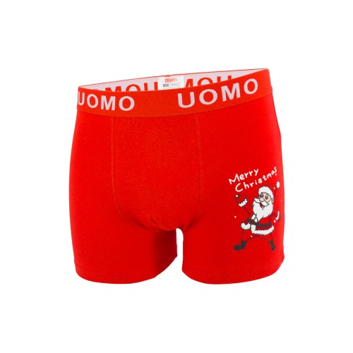 Boxer UOMO Merry Christmas κόκκινο