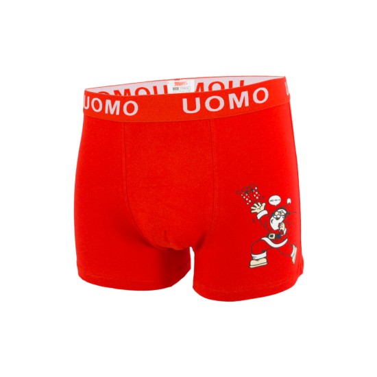 Boxer UOMO Ho Ho Ho κόκκινο
