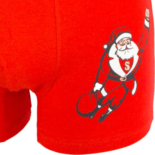 Boxer UOMO Super Santa Claus κόκκινο