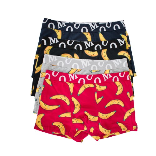 4 Pack Boxer UOMO Bananas multicolor