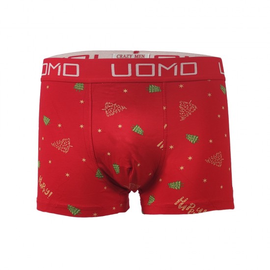 Boxer UOMO Christmas κόκκινο