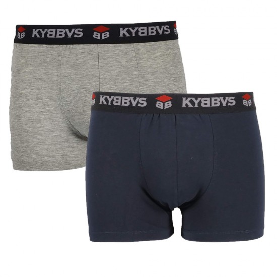 Boxers kybbvs 2 τμχ μπλε-γκρι 