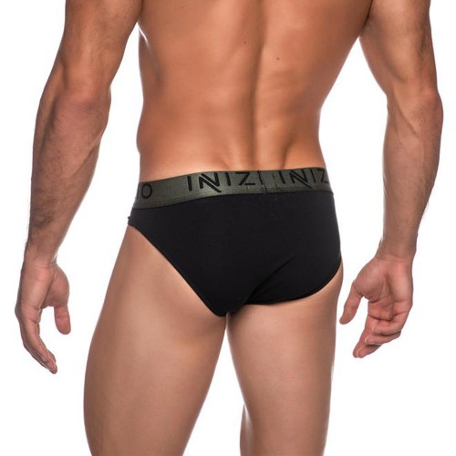 2 Pack Slip INIZIO με μεταλιζέ λάστιχο ανθρακί/χακί